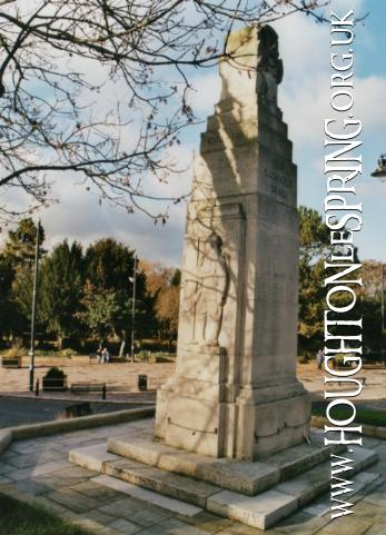 The back insciptions on Houghton cenotaph