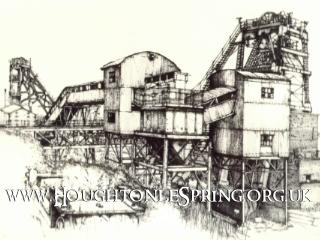 A drawing of Houghton Pit at bank