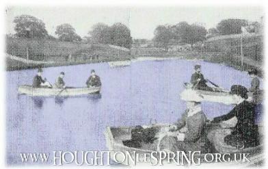 Houghton Boating Lake, 1881.  This around is now known as Lake Road