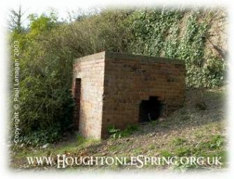 Brick built WWII air raid shelter at Houghton-le-Spring, 2003