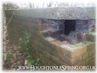 3 layers of brick: WWII air raid shelter at Houghton-le-Spring