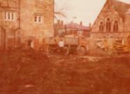 Houghton Hall construction in 1971