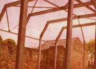 Houghton Hall construction in 1971