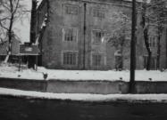 Houghton Hall covered in snow