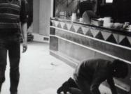 During the floor laying of YMCA at Houghton Hall