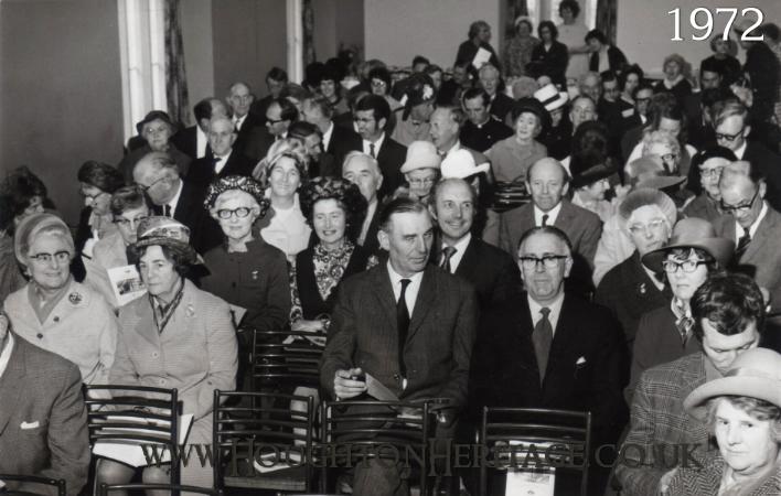 Seated guests at the official opening of the YMCA at Houghton Hall on June 10th 1972