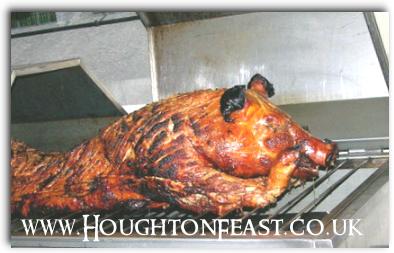 The hog roast in St Michael's Church at Houghton Feast 2009