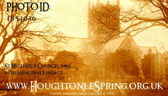 St Michael & All Angels Church, Houghton le Spring, in 1909.