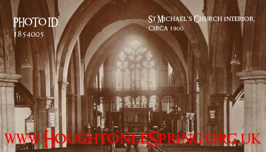 A rare interior view of St Michael's Church, c1900