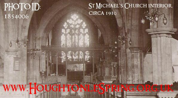 A rare interior view of St Michael's Church, c1900
