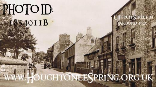 Looking up Church Street from the Durham Road crossroads, 1920