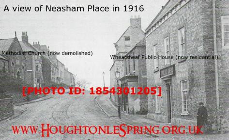 A view of Neasham Place and the Wheatshead Pub in 1916