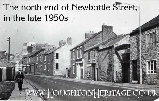 The north end of Newbottle Street in the late 1950s.