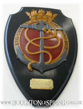 Presentation plaque for adopted warship HMS Wellard