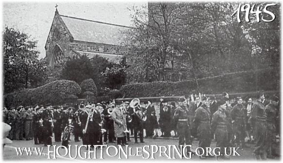 The VE Day parade in Houghton-le-Spring, 1945